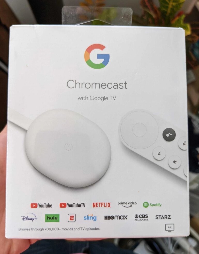 Новий префікс Google Chromecast 4K with Google TV (GA01919-US) від компанії Artiv - Інтернет-магазин - фото 1