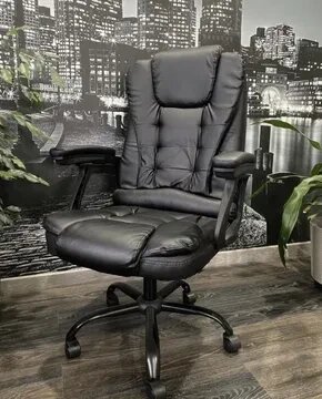 Офісні стільці Нове крісло комп'ютерне офіс ZANO COMFORT BLACK від компанії Artiv - Інтернет-магазин - фото 1