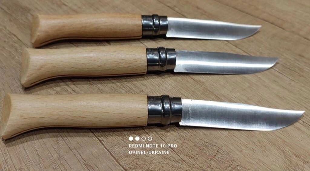 Opinel Inox 8 123080 кухонний ніж неіржавка Франція складаний бук хіт від компанії Artiv - Інтернет-магазин - фото 1