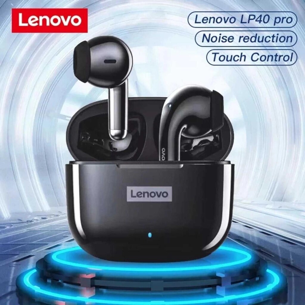 ОРИГІНАЛ! Бездротові навушники Lenovo LP 40 PRO Bluetooth 5.0 Леново від компанії Artiv - Інтернет-магазин - фото 1