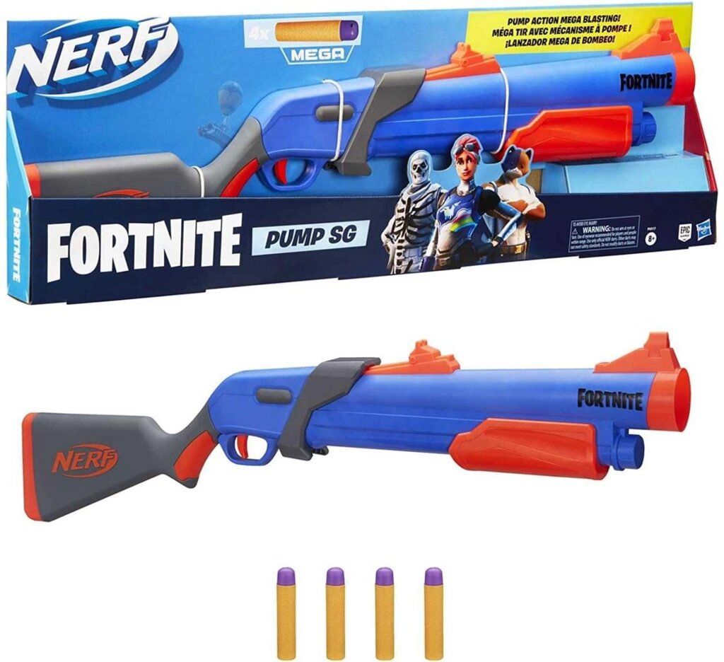 ОРИГІНАЛ! Бластер дробовик Nerf Fortnite Pump SG Hasbro Нерф від компанії Artiv - Інтернет-магазин - фото 1