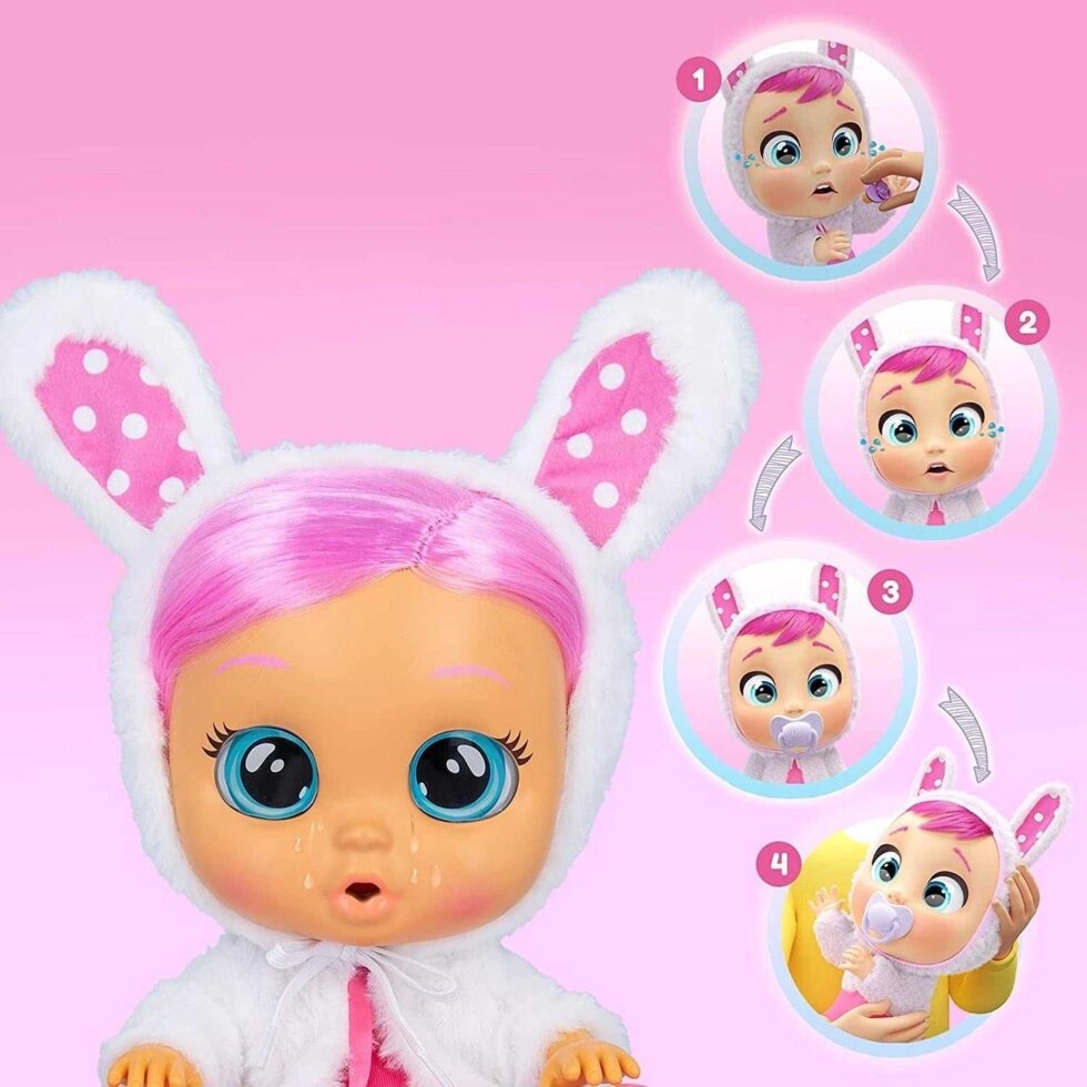 ОРИГІНАЛ! Лялька плакса Зайчик Коні Ошатна Cry Babies Dressy Coney від компанії Artiv - Інтернет-магазин - фото 1