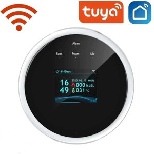 Бездротовий WiFi датчик витоку газу SmartLife, Tuya