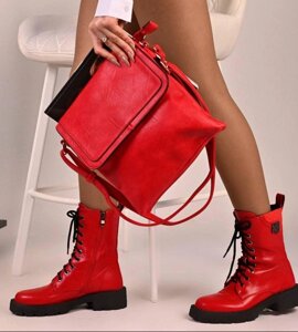 Мішок з Zhenskaya Spring, зчеплення, жіноча сумка, бежевий, червоний, червоний