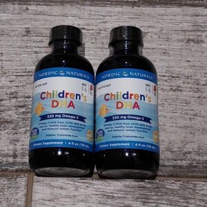 Nordic ДГК для детей от 1 до 6 лет, со вкусом клубники, 530 мг, 119 мл