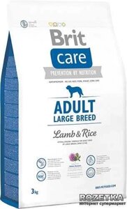 Сухий корм для собак великих порід Brit Care Adult Lamb &amp, Rice 3 кг