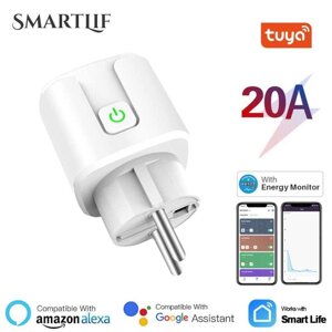 Розумна розетка Smart plug c wi-fi 20 А