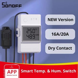 Sonoff TH R3 16А/20А з датчиком температури та вологості