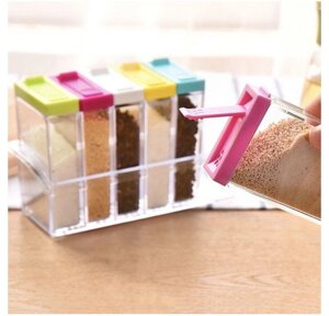 Кухонні підставка органайзер для зберігання спецій 6 в 1