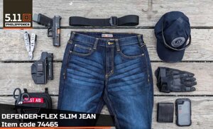 Джинсі 5.11 tactical Defender-Flex Slim Jeans штани топ