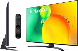 Новий телевізор LG 65NANO763QA NANO CELL лдж телевізор гарантія 12м