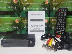 Ефірний DVB-T2 тюнер приставка ресивер декодер GoldenStream T23