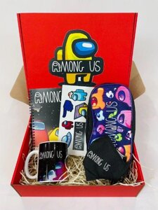 Among Us набор - Подарочный Бокс Амонг Ас Maxi Box Подарок для деовчки