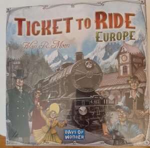 Билет на поезд Европа Ticket to Ride: Европа Квіток на потяг Европа