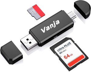 Адаптер Vanja Type C Micro USB та USB 2.0, портативний пристрій