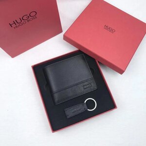 Чоловічий шкіряний гаманець Hugo Boss | гаманець чоловічий, портмоне