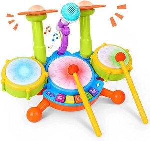 Детская барабанная установка Rabining музыкальная игрушка барабан