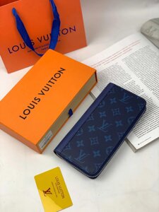 Синій органайзер Louis Vuitton гаманець Луї Віттон гаманець LV k337