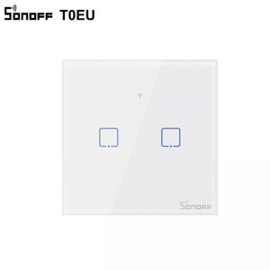 Sonoff T2EU2C 2-канальний вай-фай wi-fi/RF433 вимикач