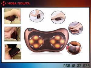 Масажна подушка 3 рівні Massage pillow QY-8028 для шиї плечей і спини