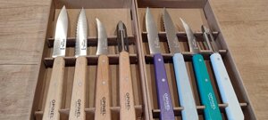Набір ножі Opinel Les Essentiels Natural кухонні mora дерево кольору