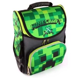 Шкільний рюкзак Space - Майнкрафт зелений, ортопедичний (Новий)