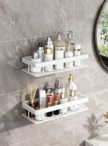 Органайзер для ванної Органайзер в ванную ПОЛКА БЕЛАЯ STORAGE RACK
