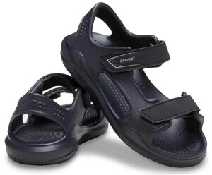 Оригинал! детские черные сандалии crocs kids swiftwater j1 и j2
