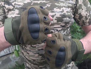 Безпалі тактичні армійські рукавички Oakley нато. Тактичні безпалі