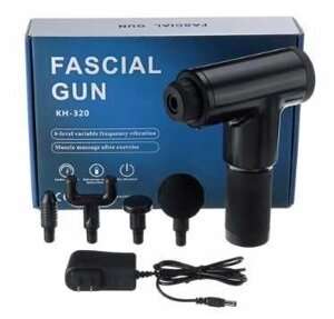 МАСАЖЕР м'язовий Пістолет із 4 насадками FASCIAL GUN KH-320 750 грн.