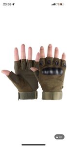 Тактичні рукавички без пальців Тактичні рукавички безпалі "XL"