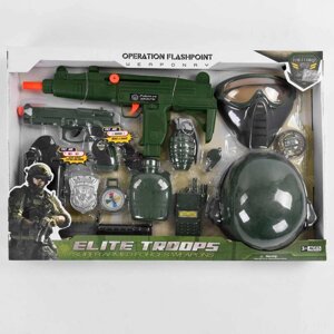 Ігровий військовий набір військового автомат, пістолет зв, маска, каска