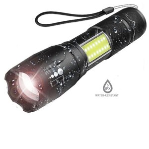 Тактичний ліхтарик ліхтар BAILONG BL-1831-T6 BL-T6-29 micro USB + COB