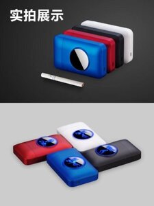 Портсигар графический дисплей зажигалка USB зарядка 4 цвета\ 7 логотип