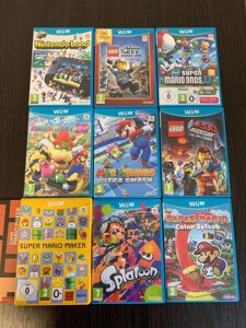 Disks Wii U Games Nintendo Super Mario Bros, Party, Nintendoland, Lego
