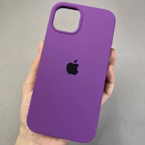 Чохол Silicone Case для iPhone 14 Plus мікрофібра силікон