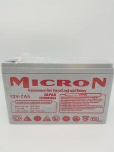 Акумуляторна батарея Micron 12V-7Ah