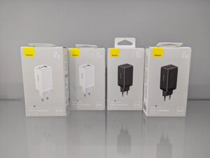 BASEUS GaN5 Pro 65W 2 Type-A + USB Type-C 100W Зарядное Устройство