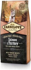 Сухий корм для цуценят великих порід Carnilove Salmon &amp, Turkey 12 кг