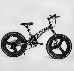 Спортивний дитячий велосипед 20 T-REX магнієва рама MicroShift 7швидк