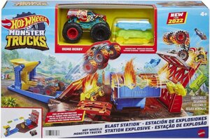 Трек Hot Wheels Monster Trucks Пригоди на станції Хот Вілз Монстр трак