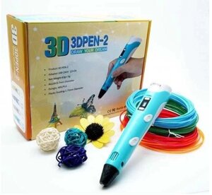 3Д/3D ручка з LCD Дисплеєм 3D Pen-2+ 3D ТРАФАРЕТ У ПОДАРУНОК!