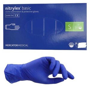 Рукавички нітрилові неопудрені NITRYLEX BASIC LM 200 шт (100) пар