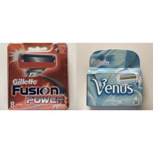 Змінні касети GIlette (Fusion+Venus) ОПТ найкраща ціна