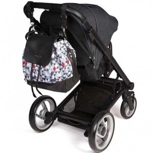 Сумка-рюкзак для мам на дитячий візок з матрациком для сповивання