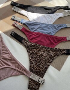 Трусики стрінги з камінцями ХЛ