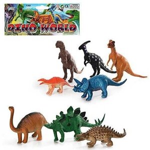 Великий набір фігурки динозаври 8 шт., динозаврики, динозавр