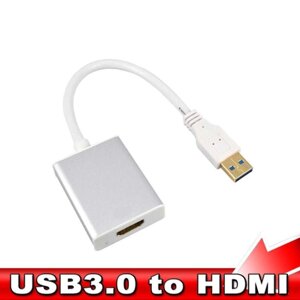 Перехідник зовнішня відеокарта USB 3.0 — HDMI 1080p Full HD