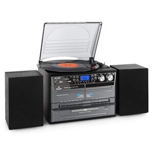 AUNA TC-386 Вініловий плеєр USB MP3 CD FM. Новий. Із Німеччини