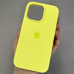 Чохол Silicone Case для iPhone 14 Pro Max силікон мікрофібра якість
